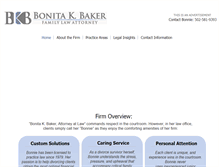 Tablet Screenshot of bonitakbaker.com